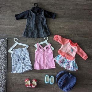 Lot of American Girl and Pleasant Company Clothes and Accessories